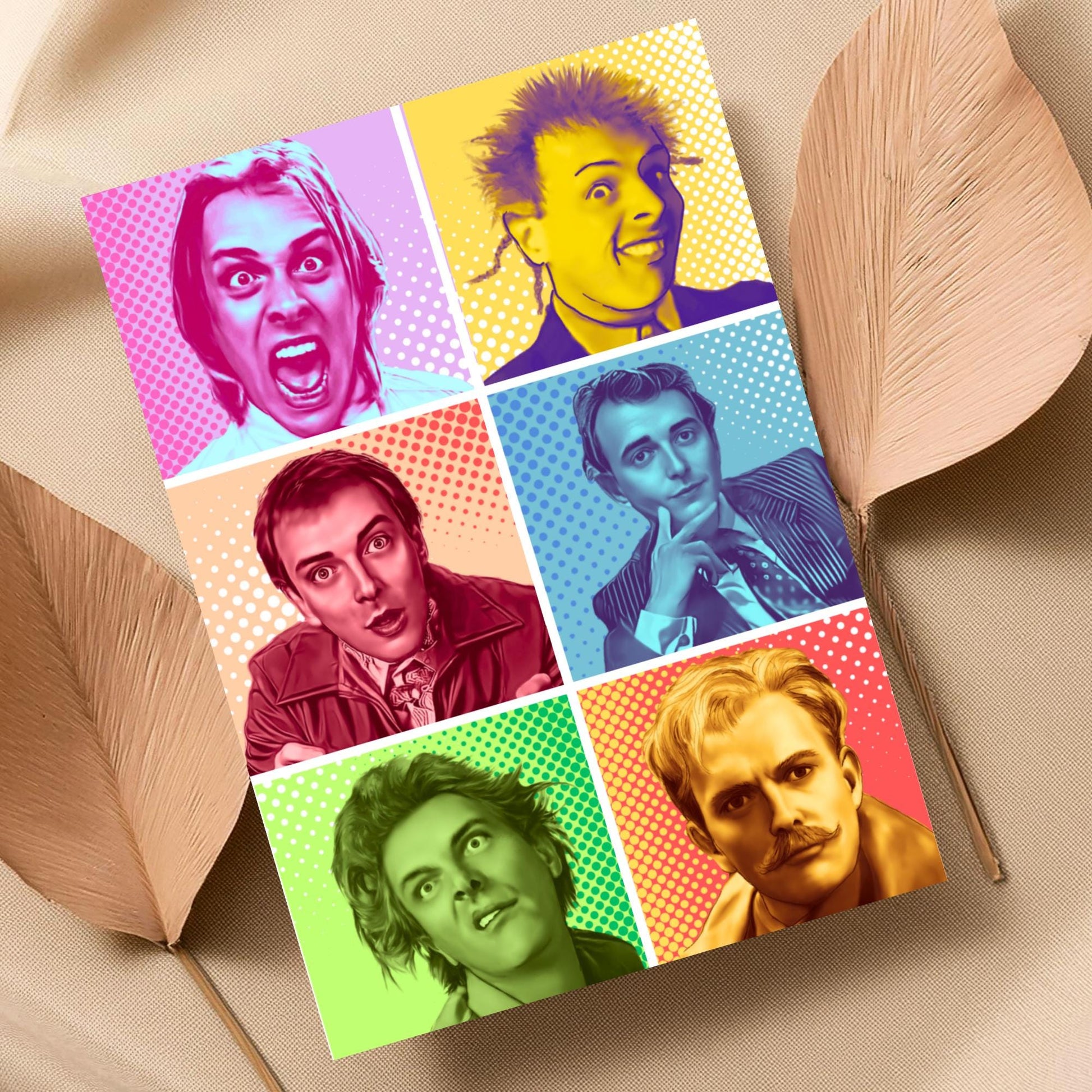 Rik Mayall Poster, A4 Print, High Quality Wall Art, Pop Art Character Poster