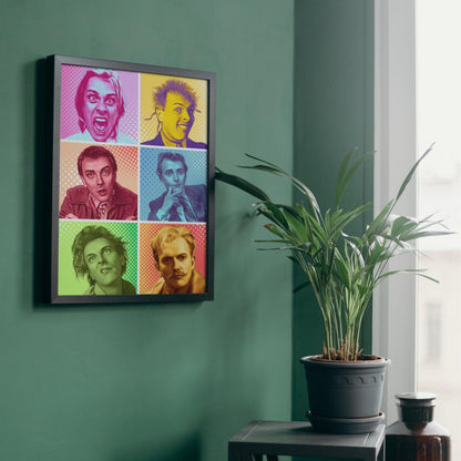 Rik Mayall Poster, A4 Print, High Quality Wall Art, Pop Art Character Poster