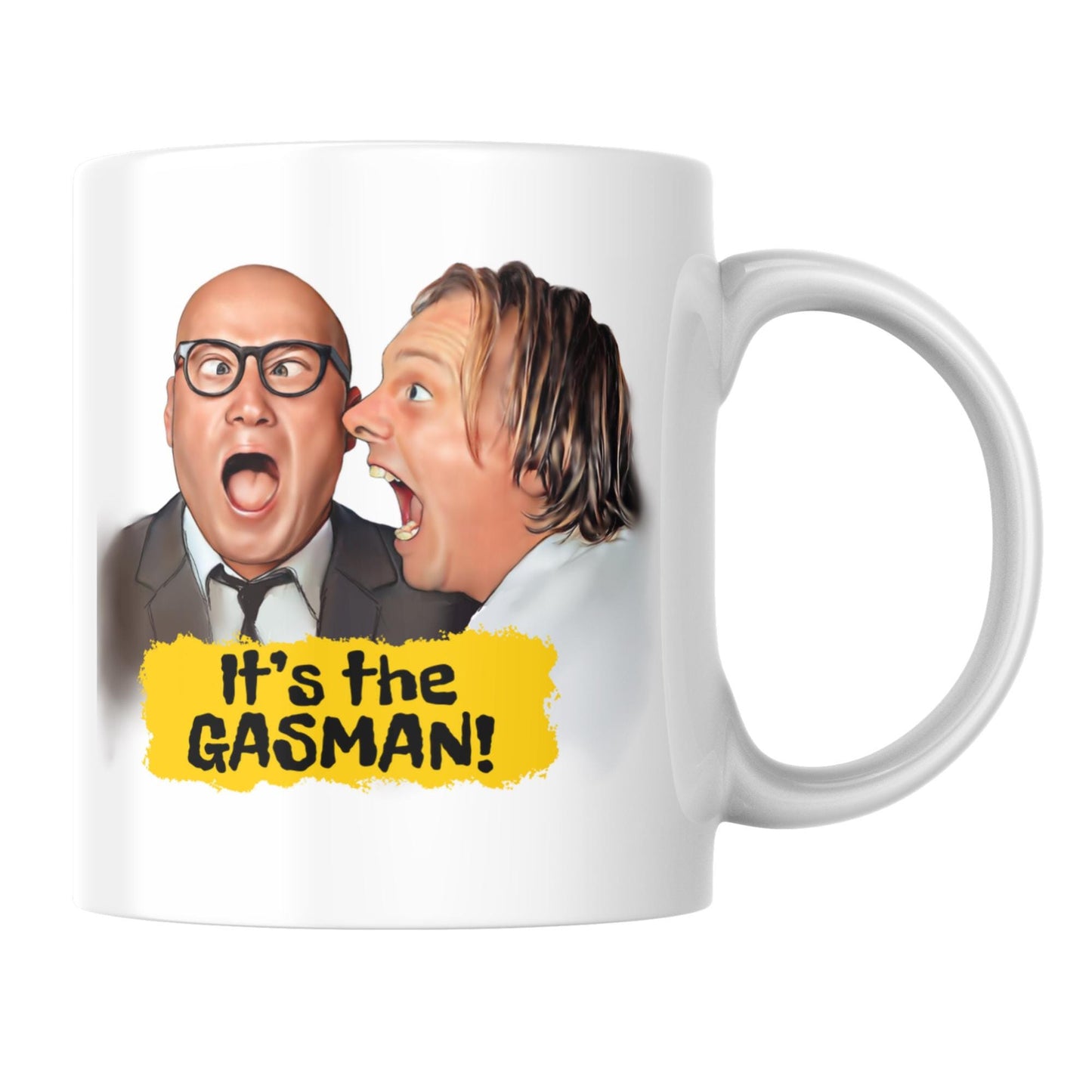 Bottom Gasman Mug, Eddie and Richie, UK Comedy, Gift For Friend, Rik Mayall Mug, Gift for Bottom Fan