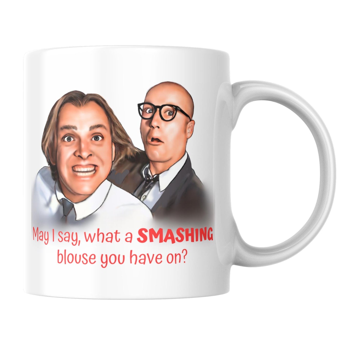 Bottom Mug, Eddie and Richie, UK Comedy, Gift For Friend, Rik Mayall Mug, Gift for Bottom Fan