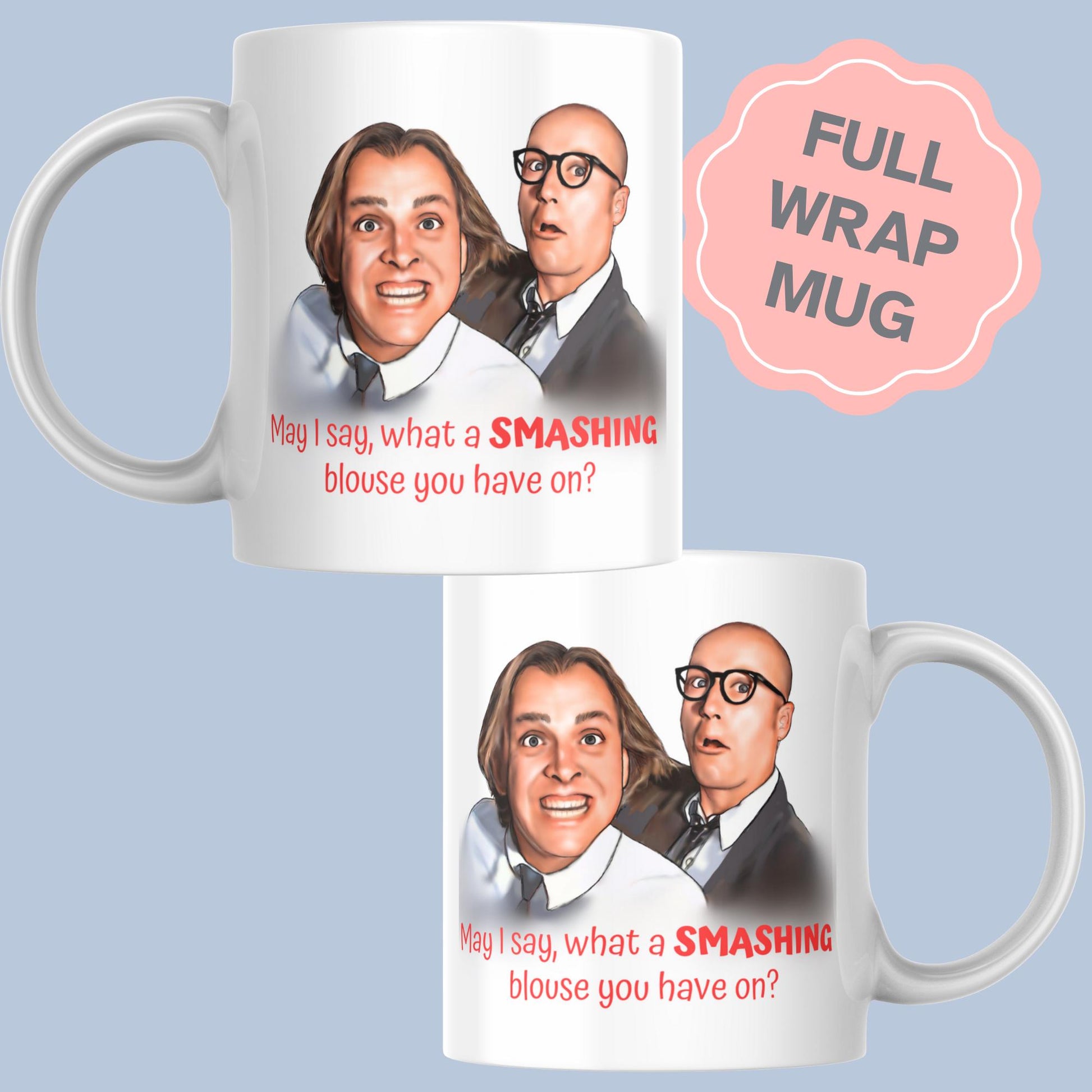 Bottom Mug, Eddie and Richie, UK Comedy, Gift For Friend, Rik Mayall Mug, Gift for Bottom Fan