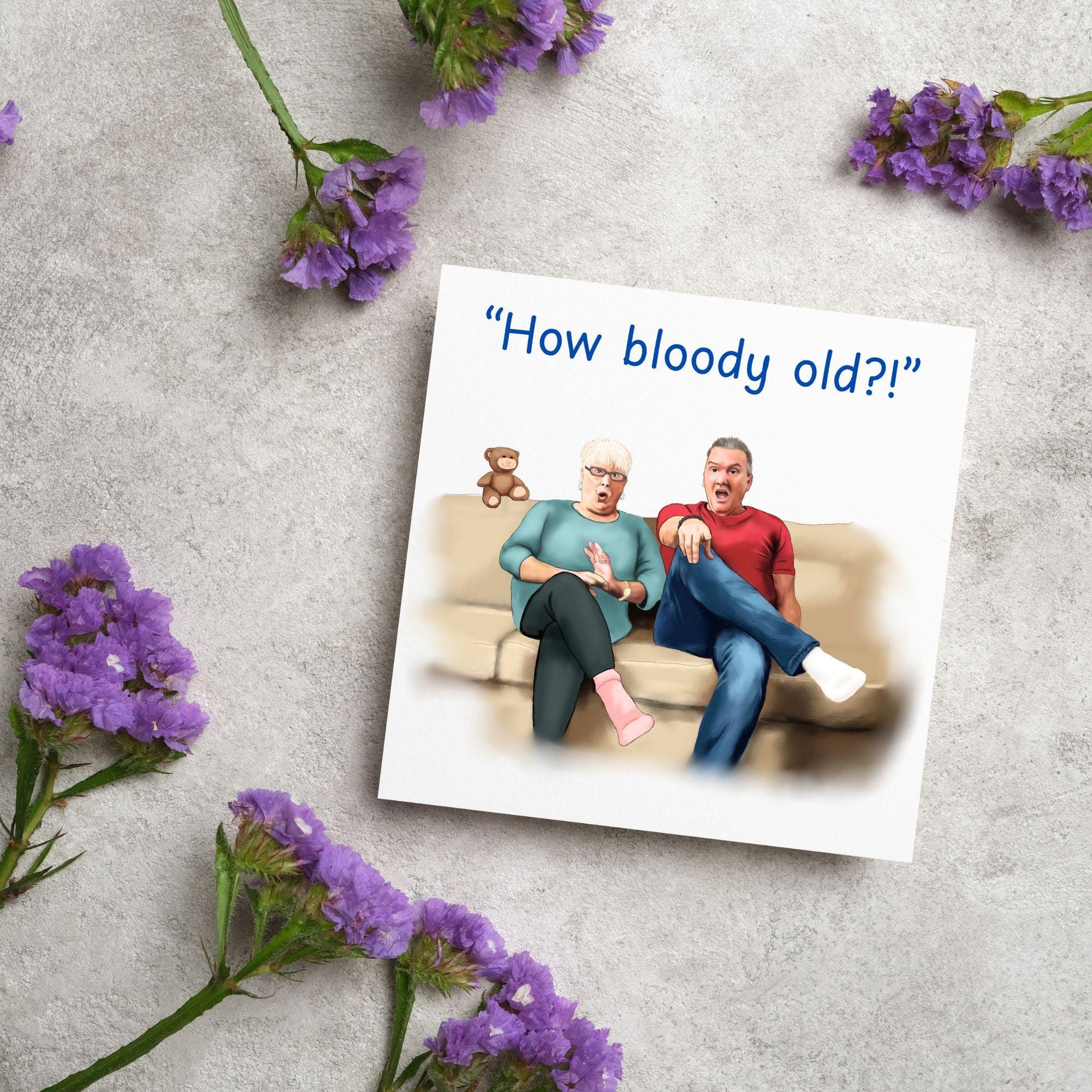 Gogglebox Birthday Card, Funny Lee and Jenny Birthday Card, British Themed, UK TV Show