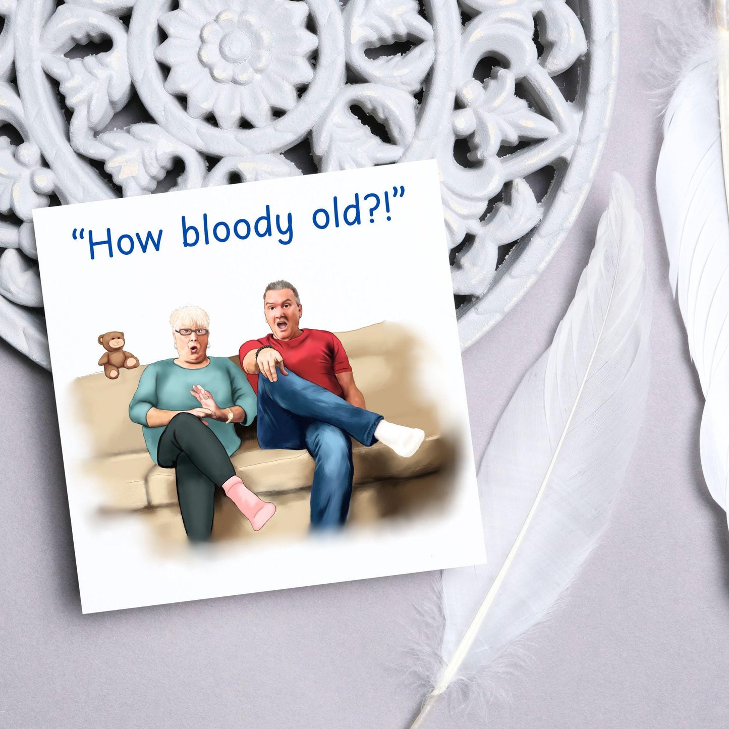 Gogglebox Birthday Card, Funny Lee and Jenny Birthday Card, British Themed, UK TV Show