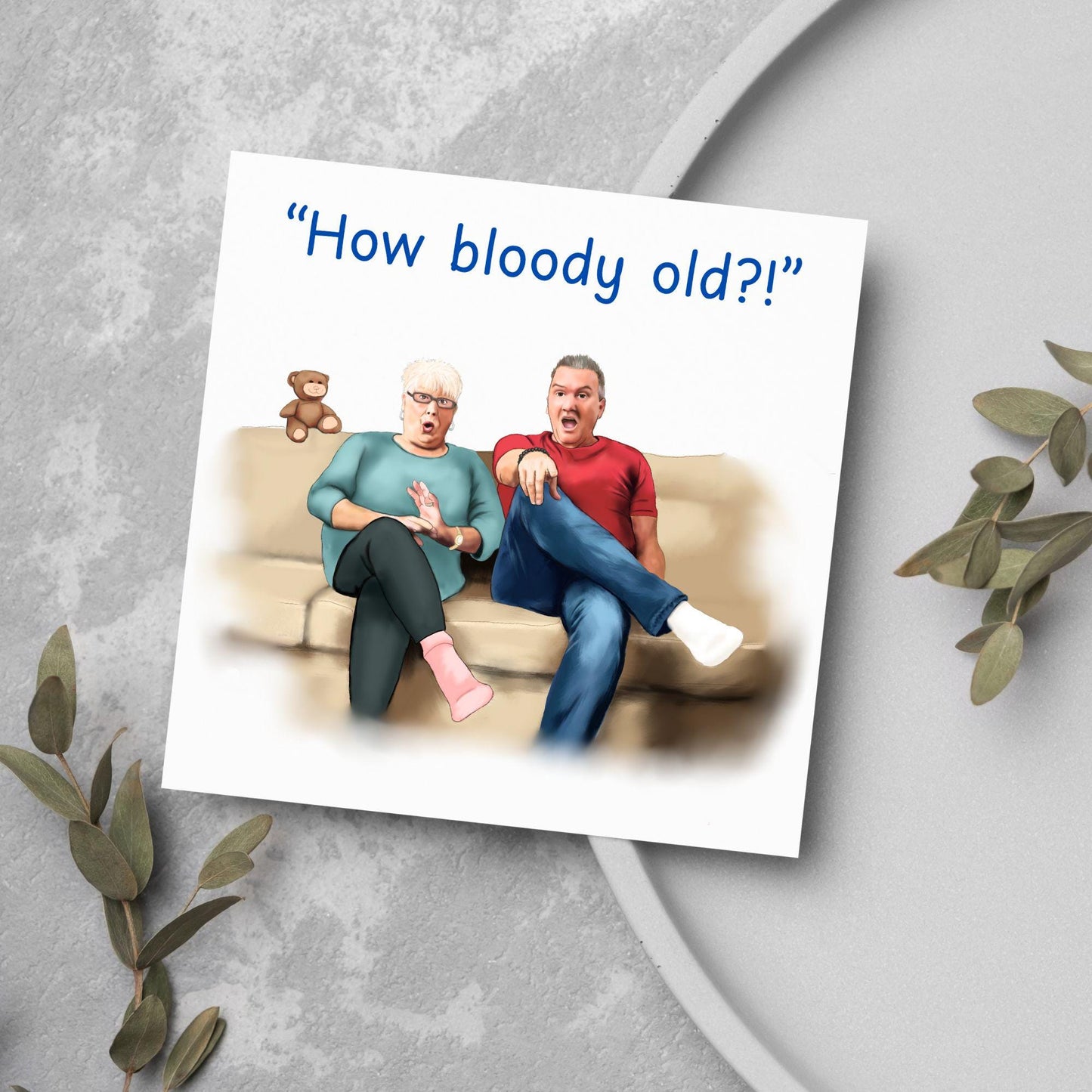 Gogglebox Birthday Card, Funny Lee and Jenny Birthday Card, British Themed, UK TV Show