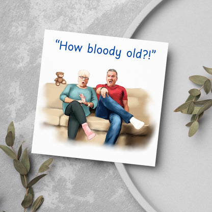 Gogglebox Birthday Card, Funny Lee and Jenny Birthday Card, British Themed, UK TV Show