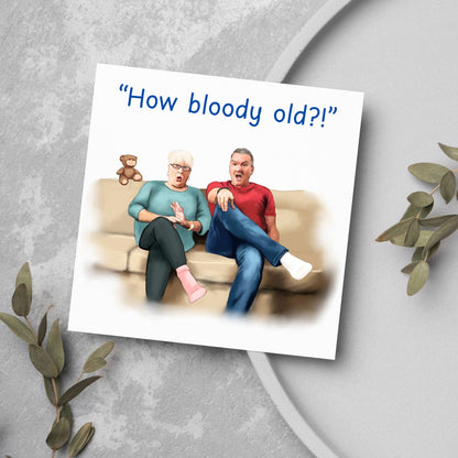 Gogglebox Birthday Card, Funny Lee and Jenny Birthday Card, British Themed, UK TV Show