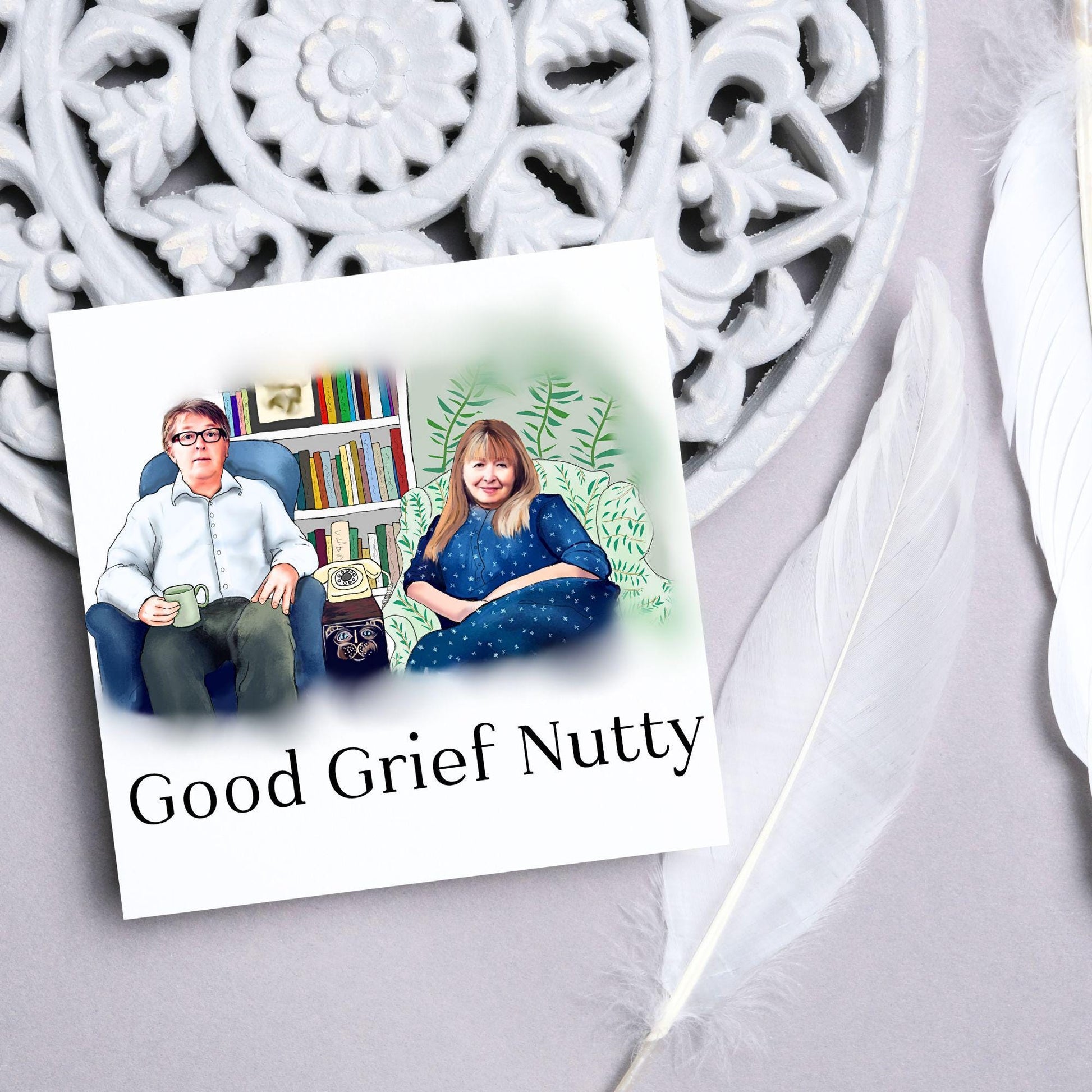 Gogglebox Birthday Card, Funny Giles and Mary Birthday Card, British Themed, UK TV Show