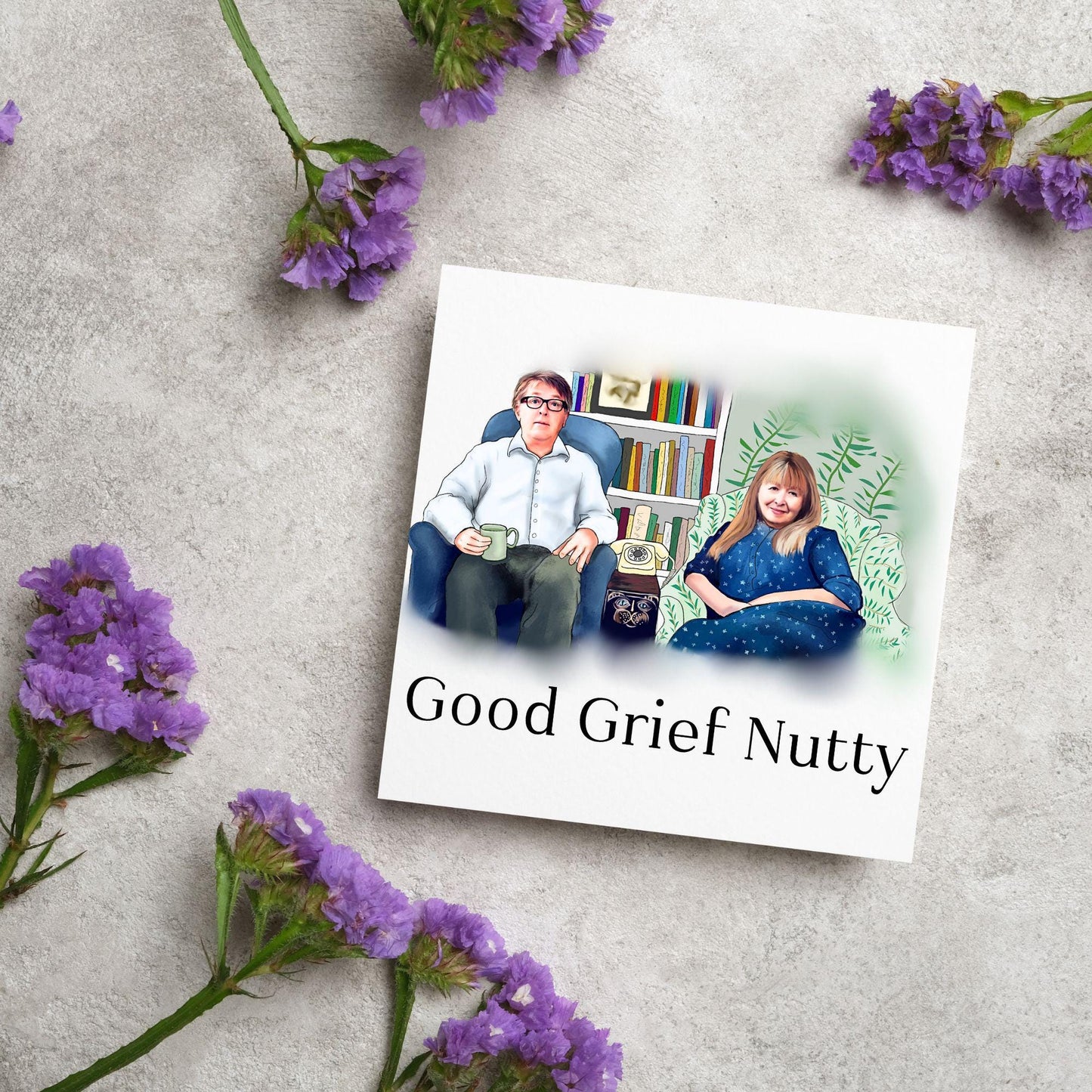 Gogglebox Birthday Card, Funny Giles and Mary Birthday Card, British Themed, UK TV Show