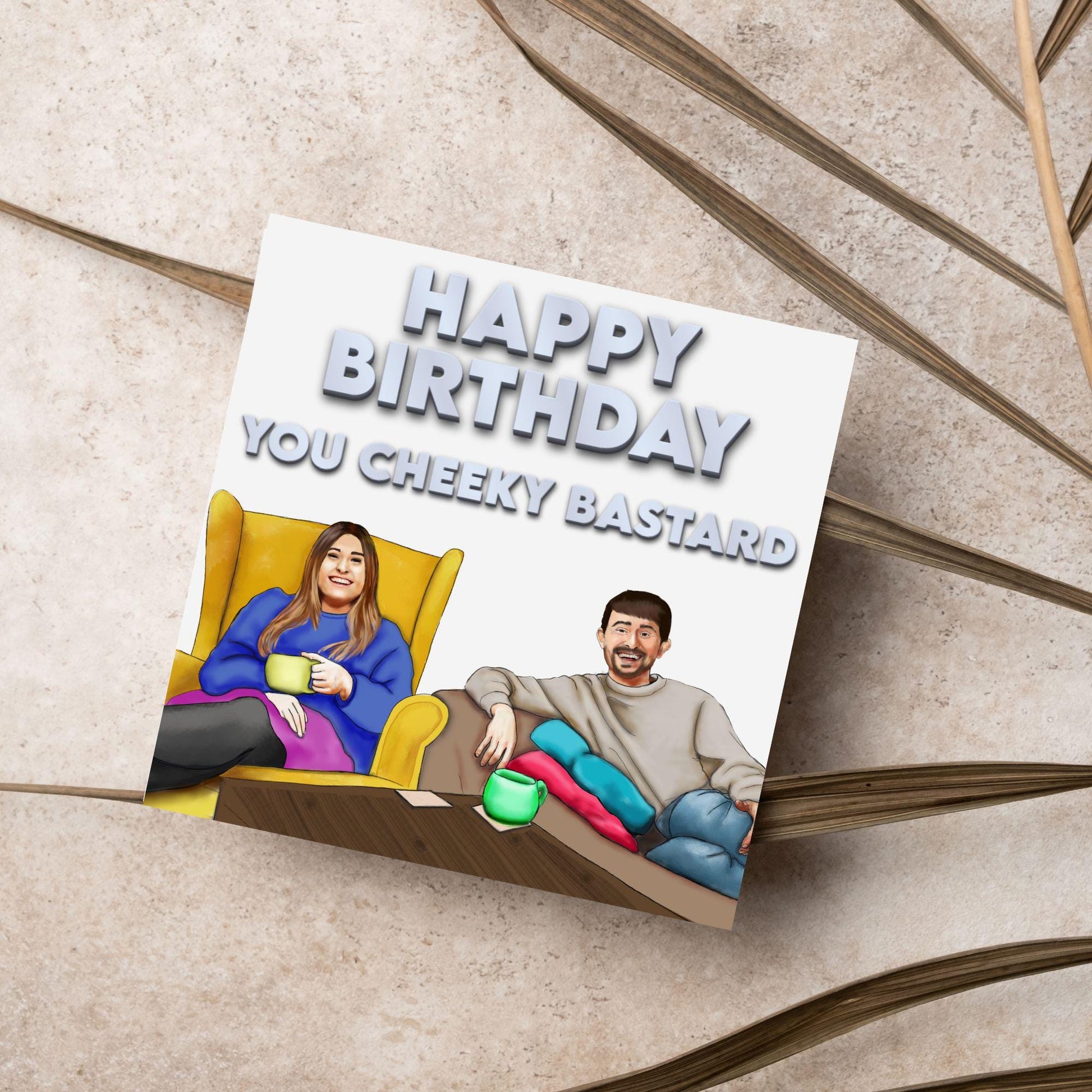 Gogglebox Birthday Card, Funny Sophie and Pete Birthday Card, British Themed, UK TV Show