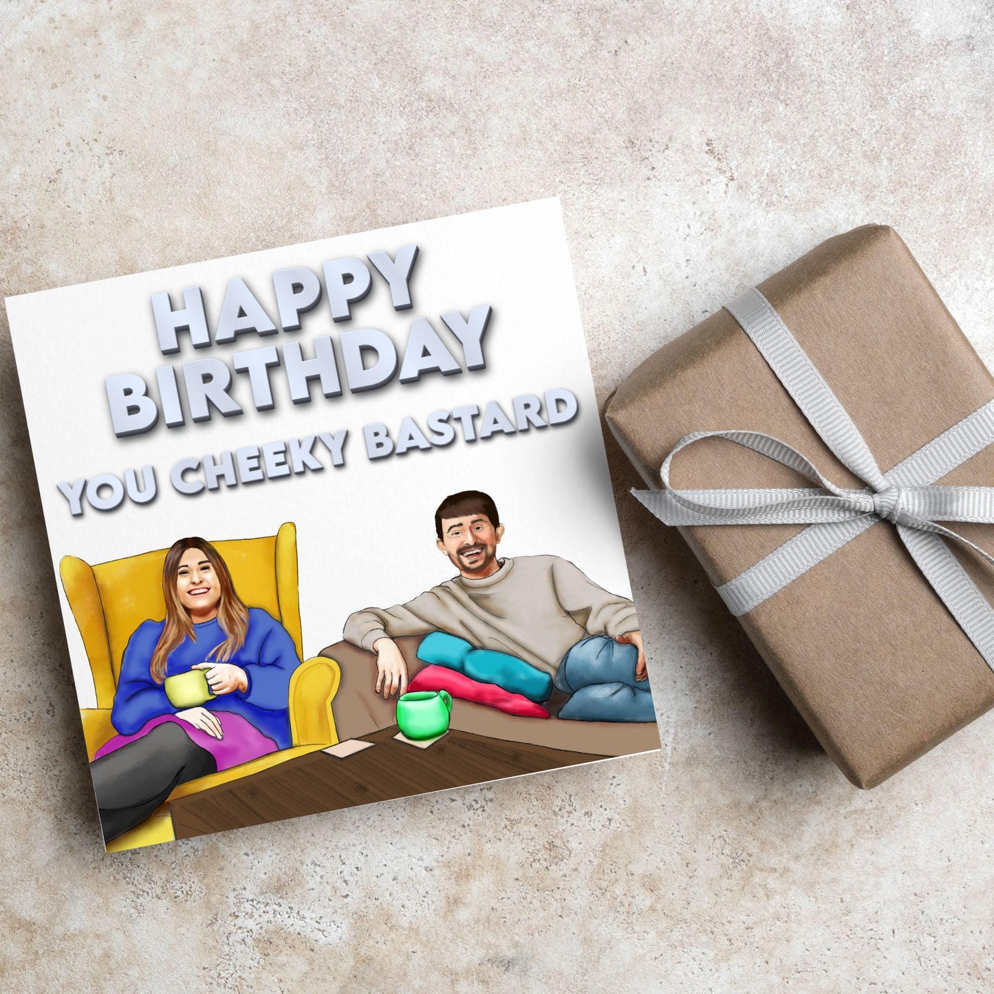 Gogglebox Birthday Card, Funny Sophie and Pete Birthday Card, British Themed, UK TV Show