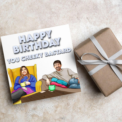 Gogglebox Birthday Card, Funny Sophie and Pete Birthday Card, British Themed, UK TV Show