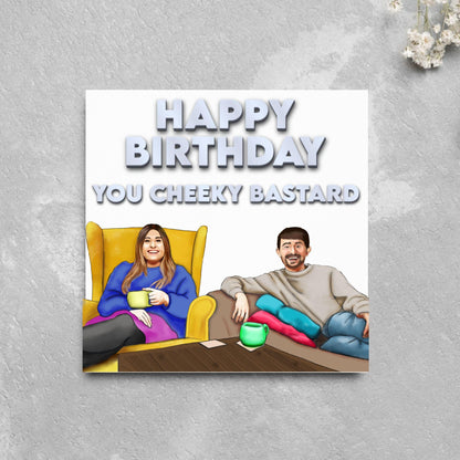 Gogglebox Birthday Card, Funny Sophie and Pete Birthday Card, British Themed, UK TV Show