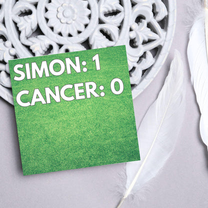 Personalised Card for Cancer Patients, Football Themed End of Radiotherapy, End Of Chemotherapy, Well Done, End of Treatment, Recovery Card