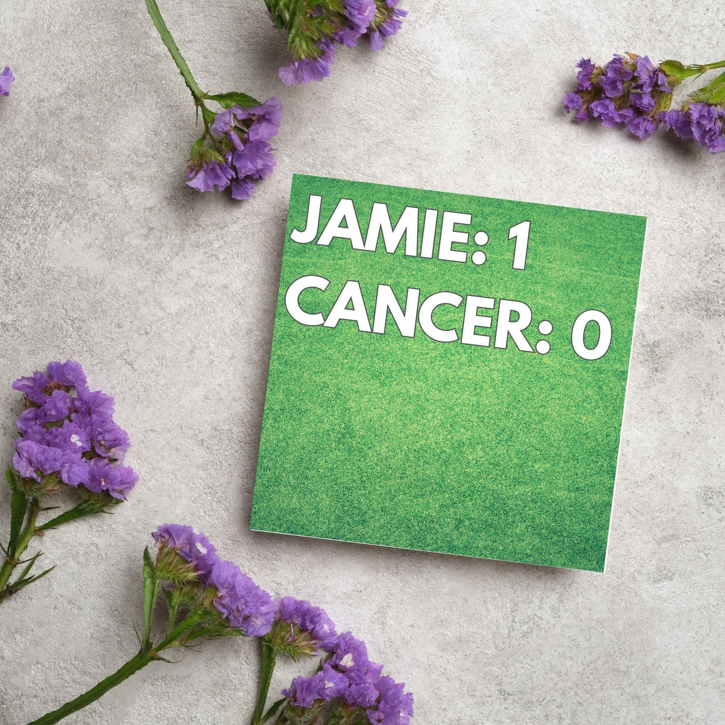 Personalised Card for Cancer Patients, Football Themed End of Radiotherapy, End Of Chemotherapy, Well Done, End of Treatment, Recovery Card