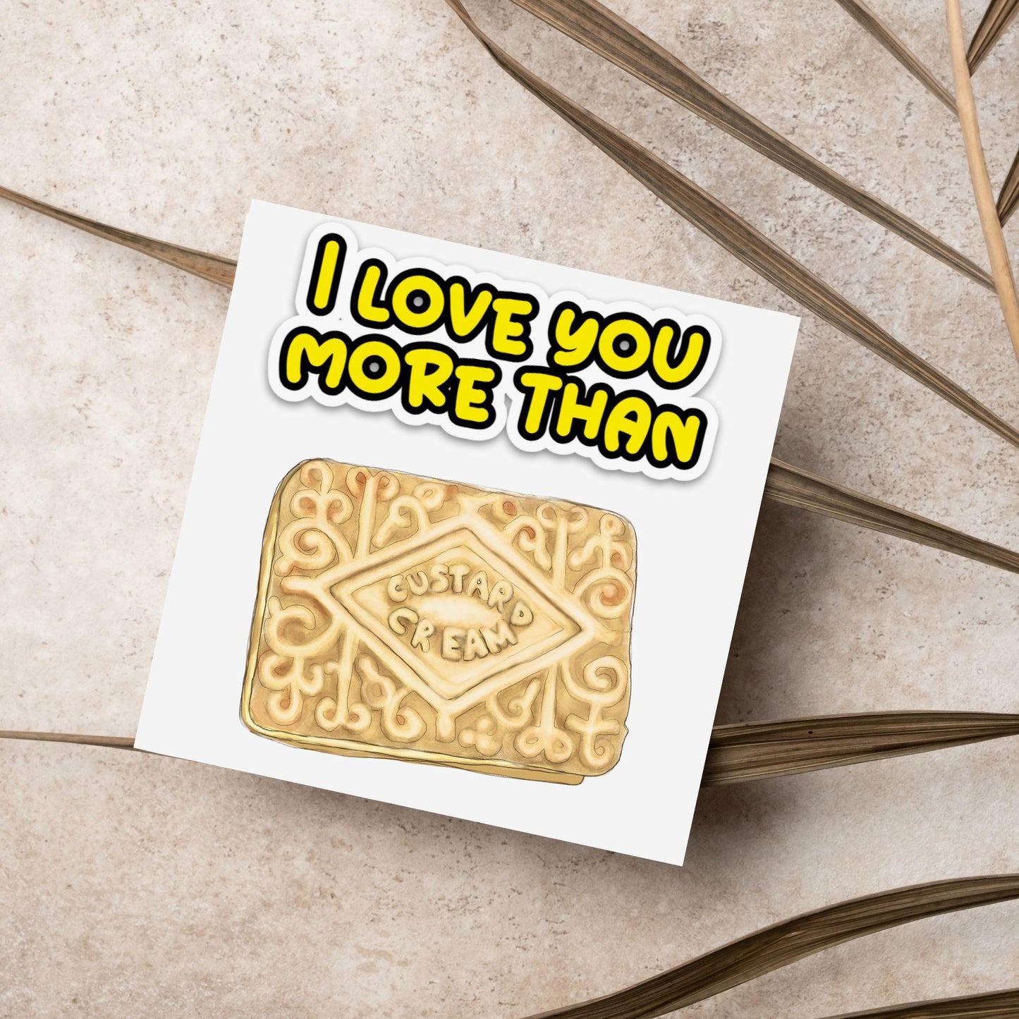 Biscuit Valentine's Day Card, Custard Cream Card, Anniversary Card, For Wife, For Husband, Alternative