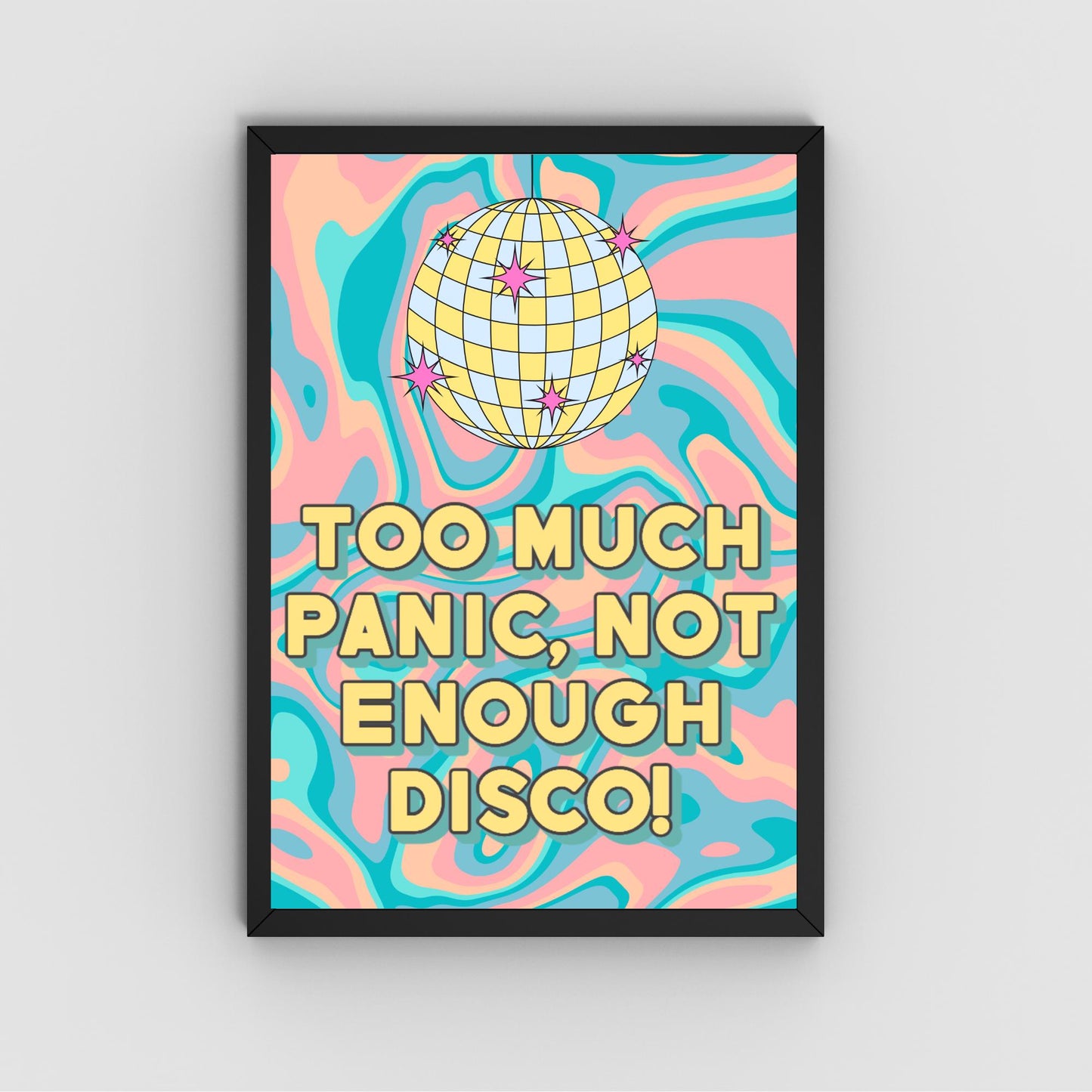 Panic At The Disco Inspired Poster, A4 Print, Fun Wall Art, Quirky Decor, Poster for Dorm, Song Lyrics