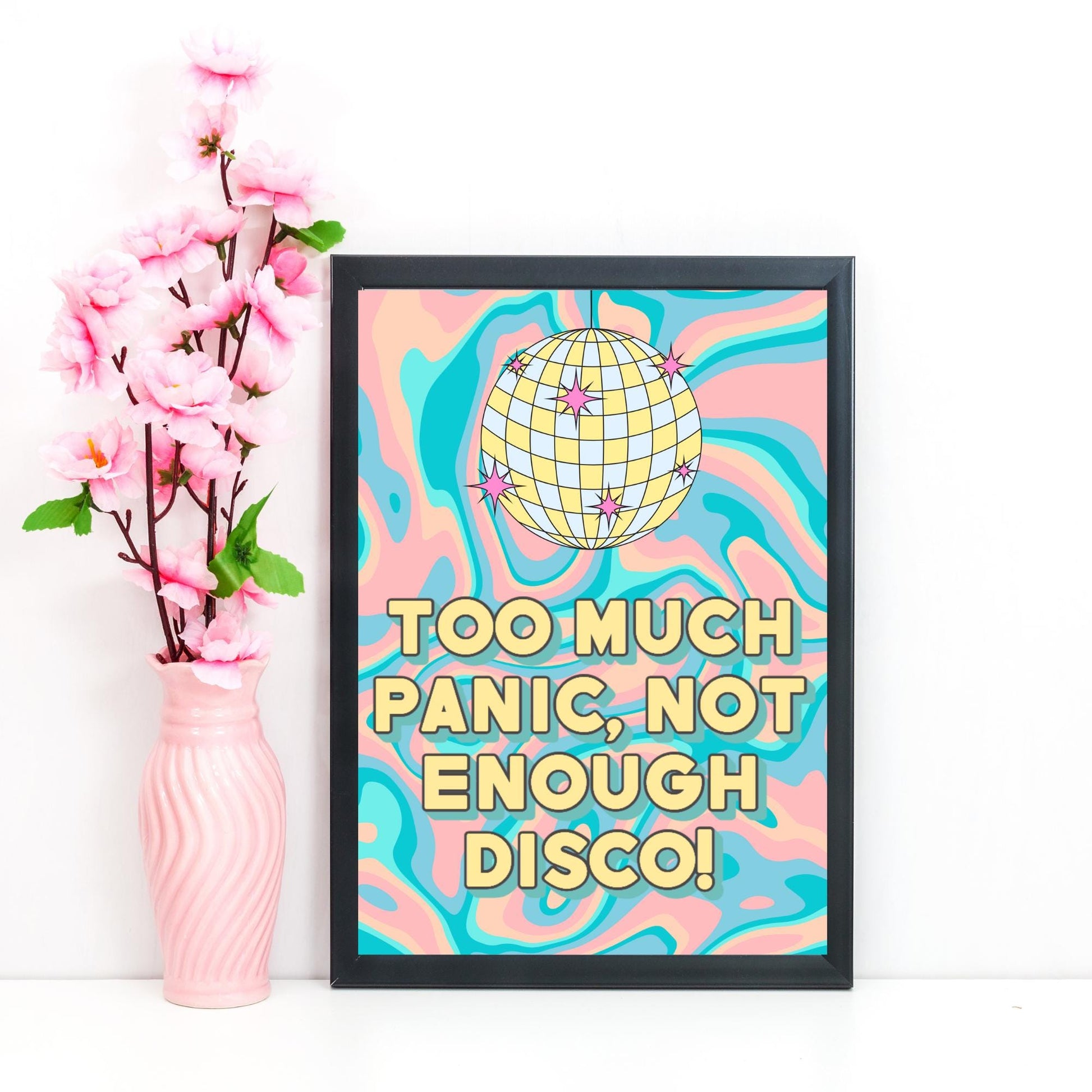 Panic At The Disco Inspired Poster, A4 Print, Fun Wall Art, Quirky Decor, Poster for Dorm, Song Lyrics