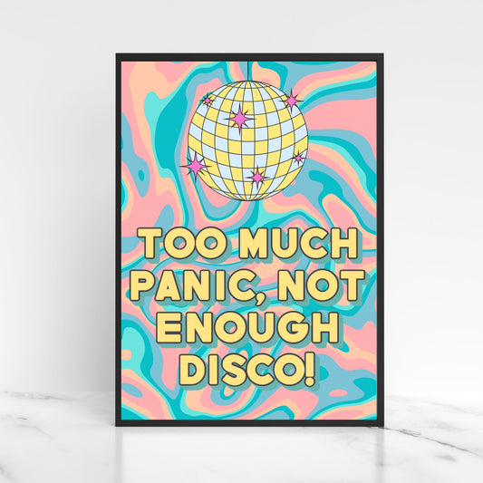 Panic At The Disco Inspired Poster, A4 Print, Fun Wall Art, Quirky Decor, Poster for Dorm, Song Lyrics