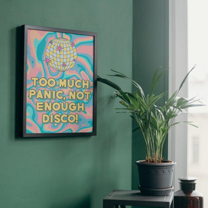 Panic At The Disco Inspired Poster, A4 Print, Fun Wall Art, Quirky Decor, Poster for Dorm, Song Lyrics