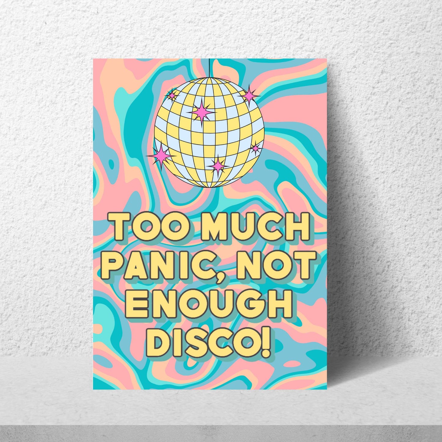 Panic At The Disco Inspired Poster, A4 Print, Fun Wall Art, Quirky Decor, Poster for Dorm, Song Lyrics