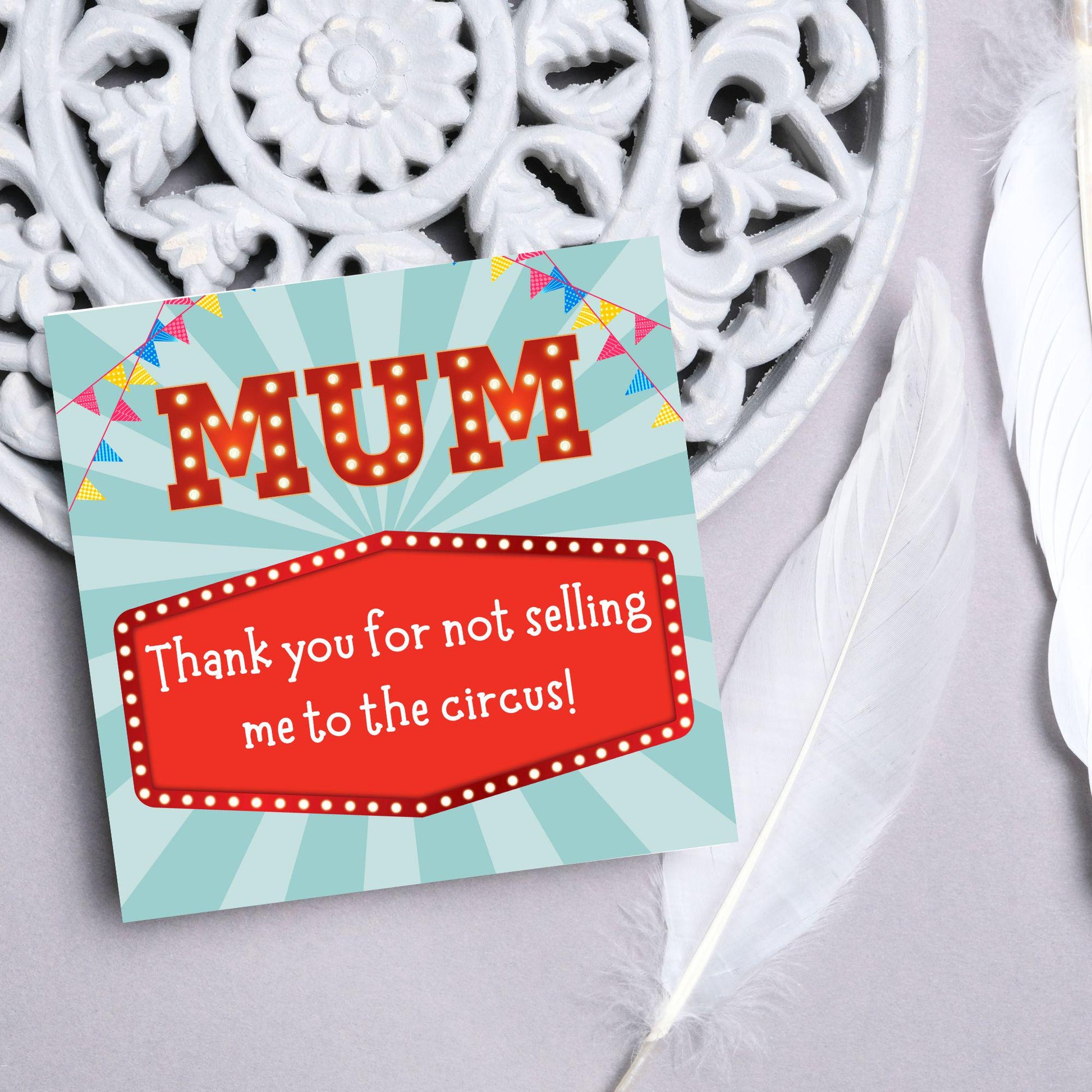 Fun Mothers Day Card, Cute Card for Mum, Greetings Card, Happy Mothers Day, Card for Mother, Mam Card, Thanks Mum Card