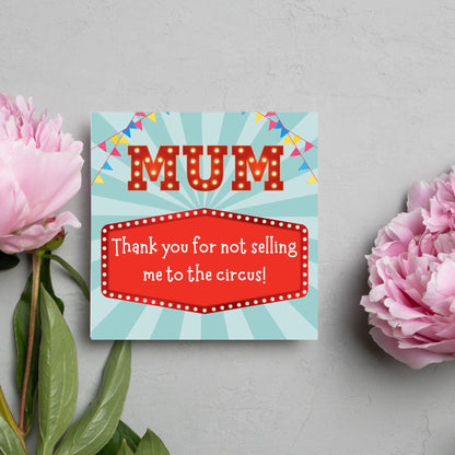Fun Mothers Day Card, Cute Card for Mum, Greetings Card, Happy Mothers Day, Card for Mother, Mam Card, Thanks Mum Card