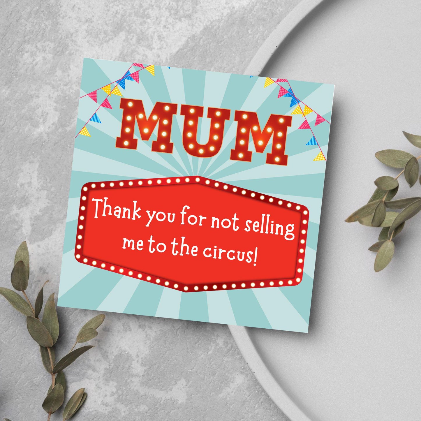 Fun Mothers Day Card, Cute Card for Mum, Greetings Card, Happy Mothers Day, Card for Mother, Mam Card, Thanks Mum Card