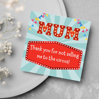 Fun Mothers Day Card, Cute Card for Mum, Greetings Card, Happy Mothers Day, Card for Mother, Mam Card, Thanks Mum Card