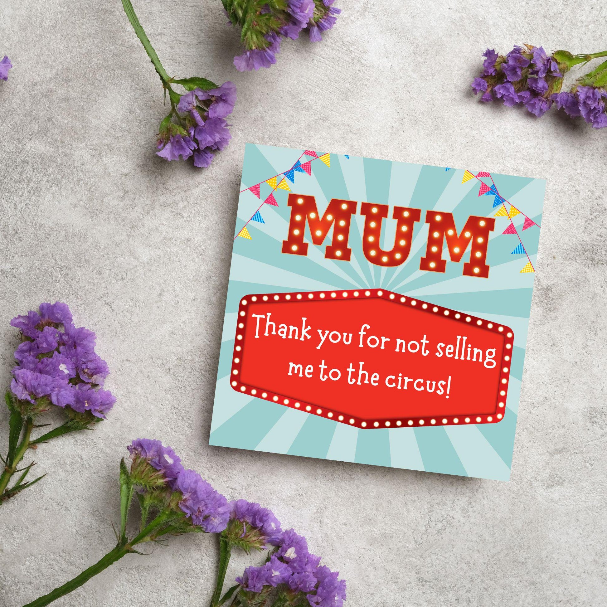 Fun Mothers Day Card, Cute Card for Mum, Greetings Card, Happy Mothers Day, Card for Mother, Mam Card, Thanks Mum Card