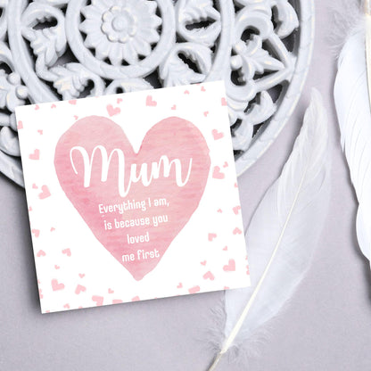 Heart Mother's Day Card, Cute Card for Mum, Greetings Card, Happy Mother's Day, Card for Mother, Mam Card, Thanks Mum Card