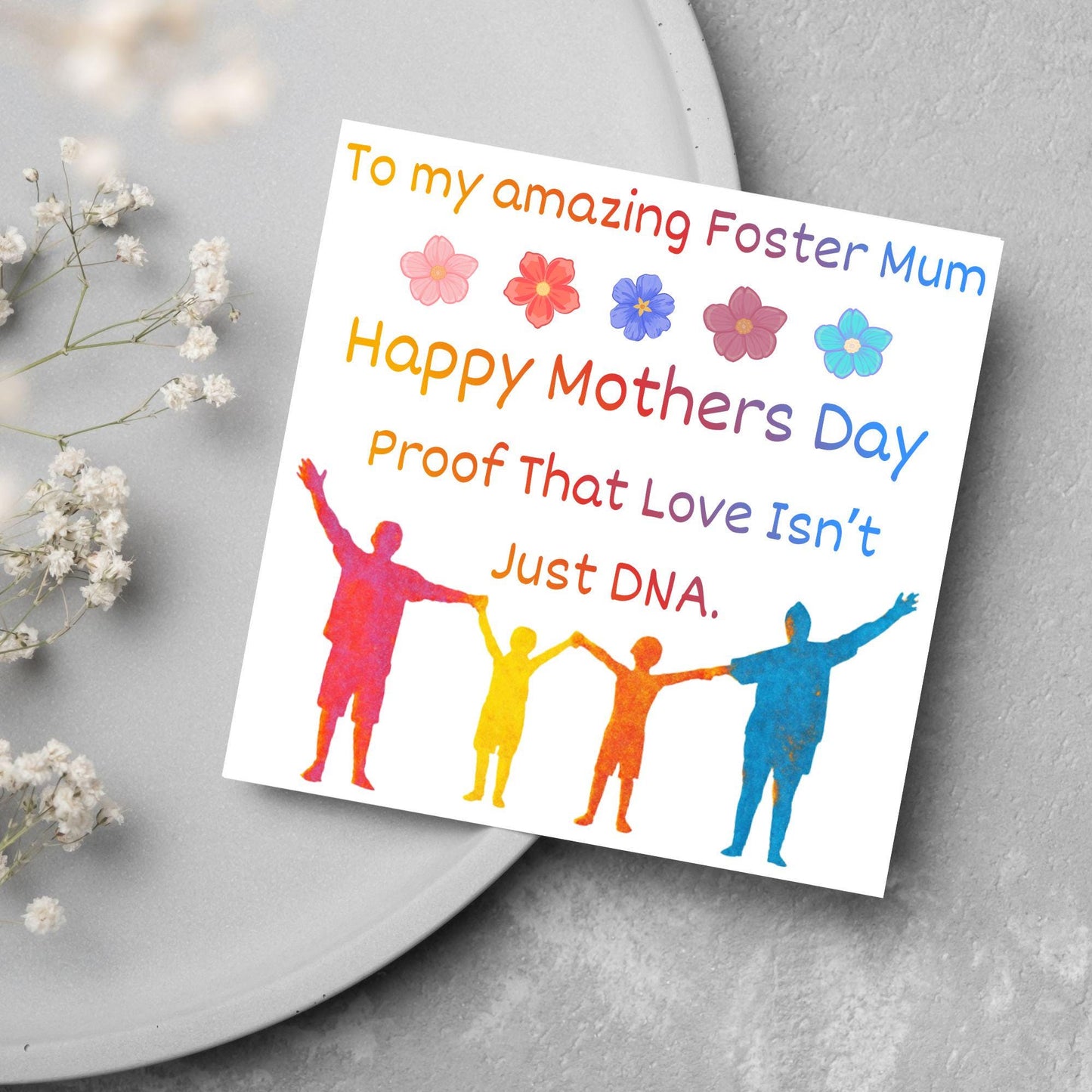 Stepmum Mother's Day Card, Happy Mother's Day, Card for Step Mother, Mam Card, Thanks Mum Card, Adopted Mum, Foster Mum