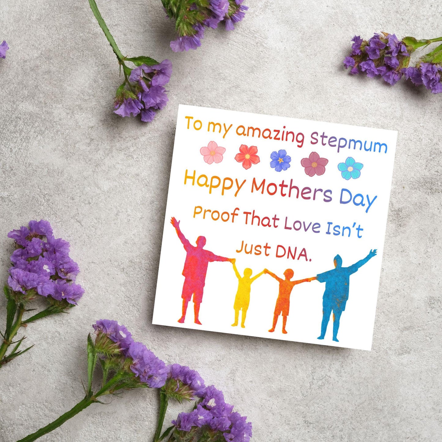 Stepmum Mother's Day Card, Happy Mother's Day, Card for Step Mother, Mam Card, Thanks Mum Card, Adopted Mum, Foster Mum