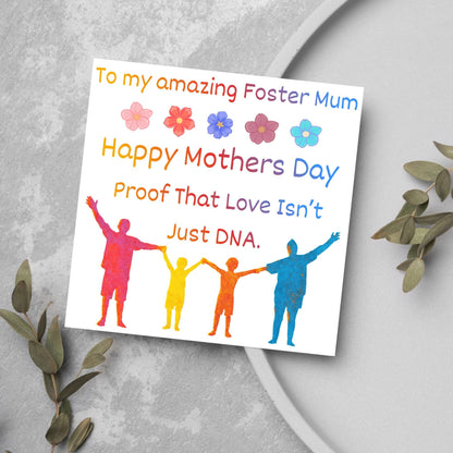 Stepmum Mother's Day Card, Happy Mother's Day, Card for Step Mother, Mam Card, Thanks Mum Card, Adopted Mum, Foster Mum