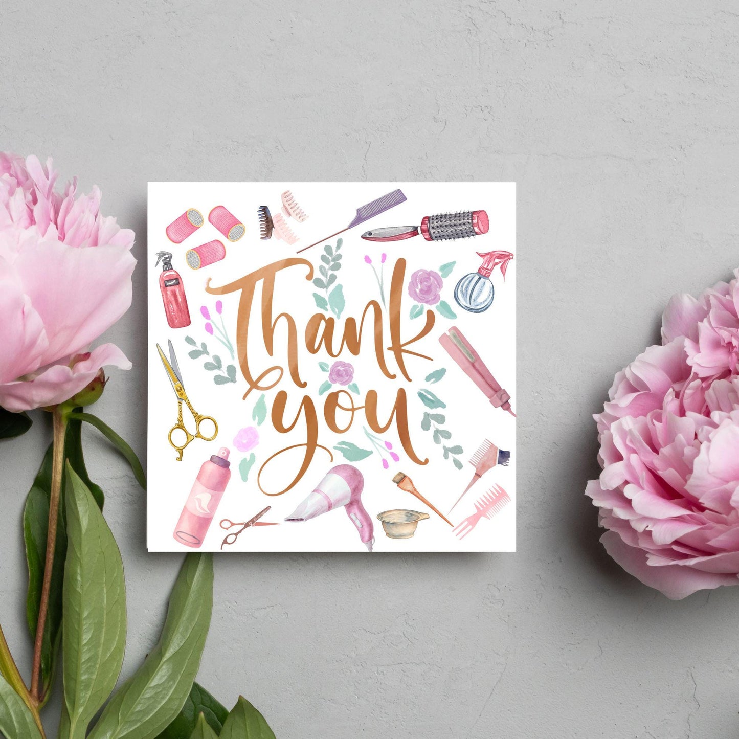 Thank You Hairdresser Card, Thankyou Hair Stylist, Appreciation Card