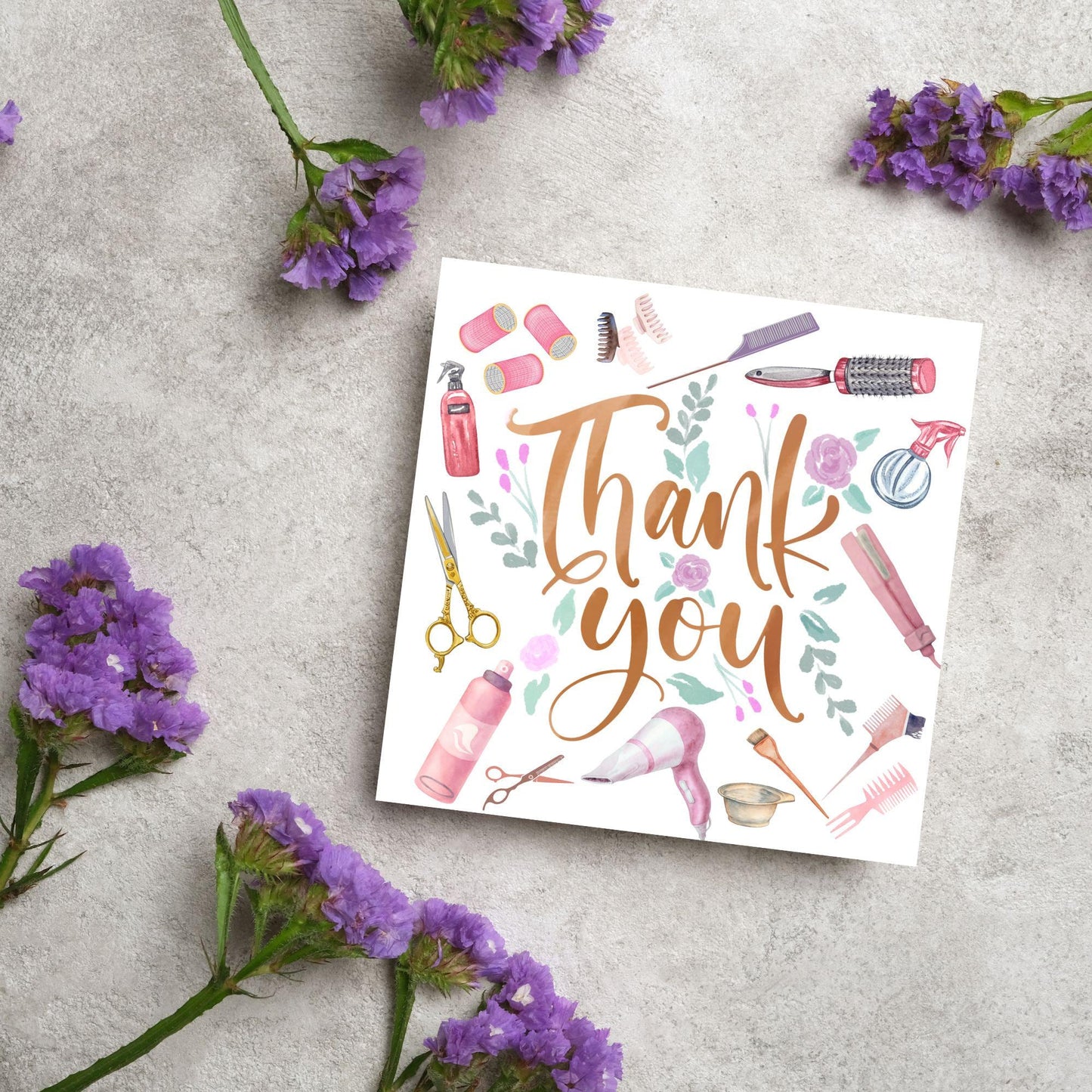 Thank You Hairdresser Card, Thankyou Hair Stylist, Appreciation Card