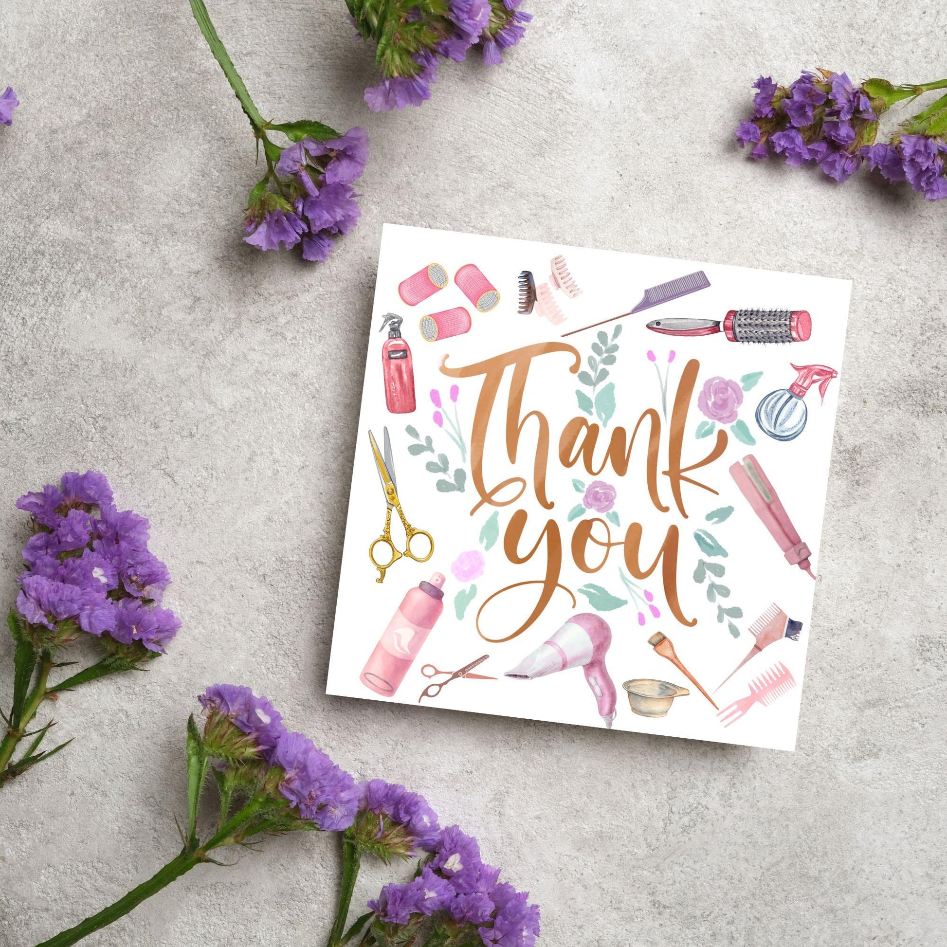 Thank You Hairdresser Card, Thankyou Hair Stylist, Appreciation Card