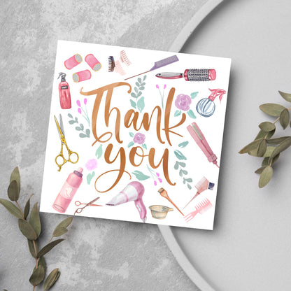 Thank You Hairdresser Card, Thankyou Hair Stylist, Appreciation Card