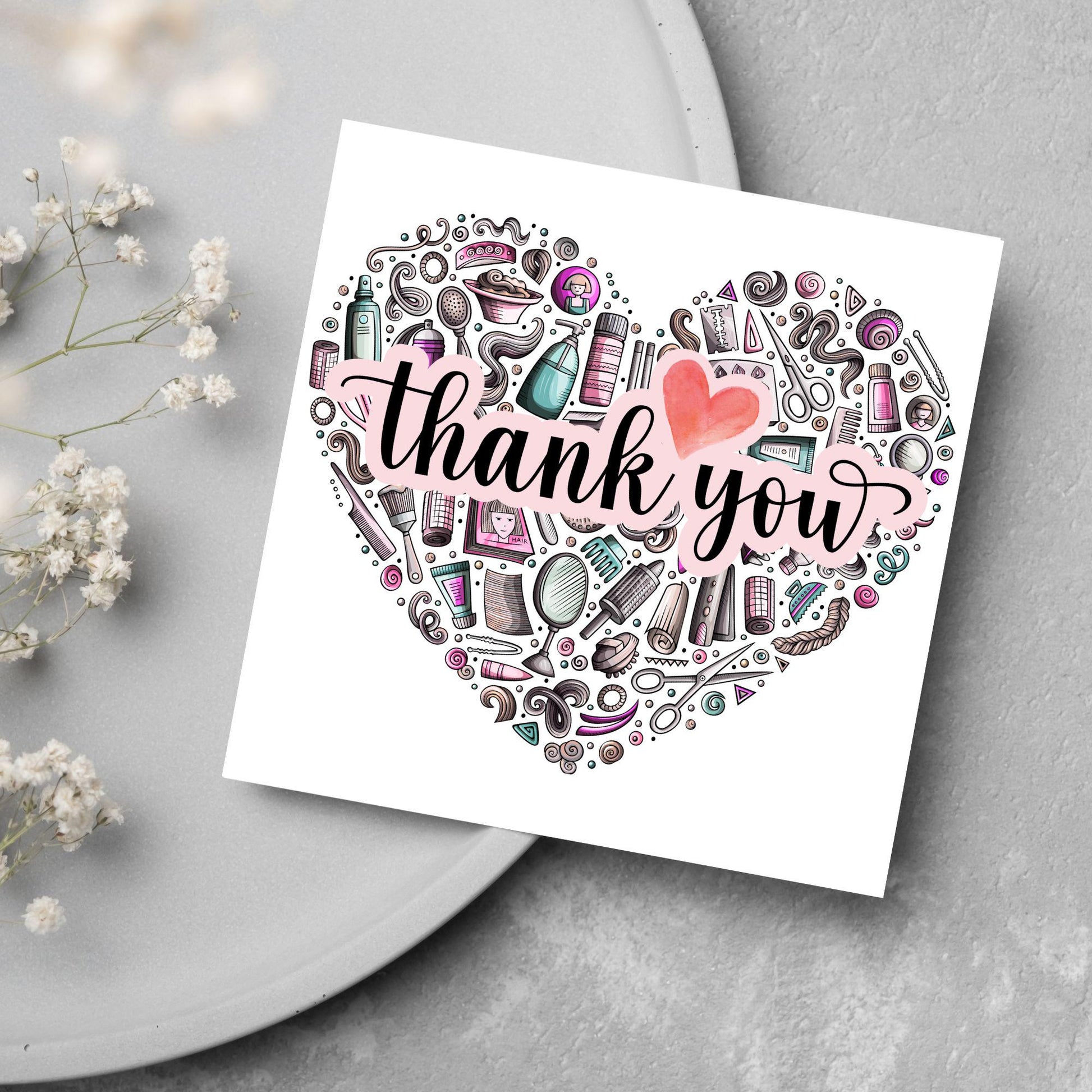 Thank You Hairdresser Card, Thankyou Hair Stylist, Appreciation Card