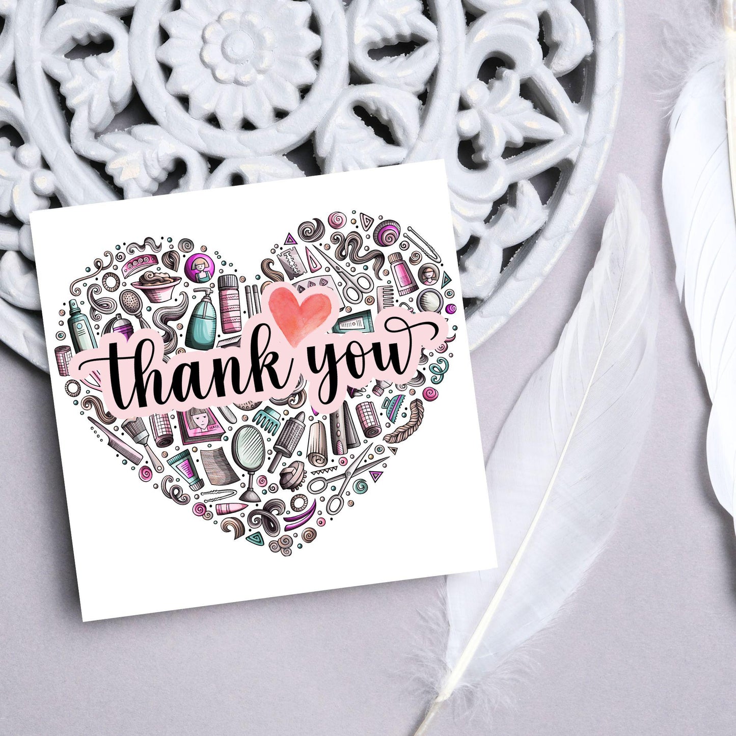 Thank You Hairdresser Card, Thankyou Hair Stylist, Appreciation Card