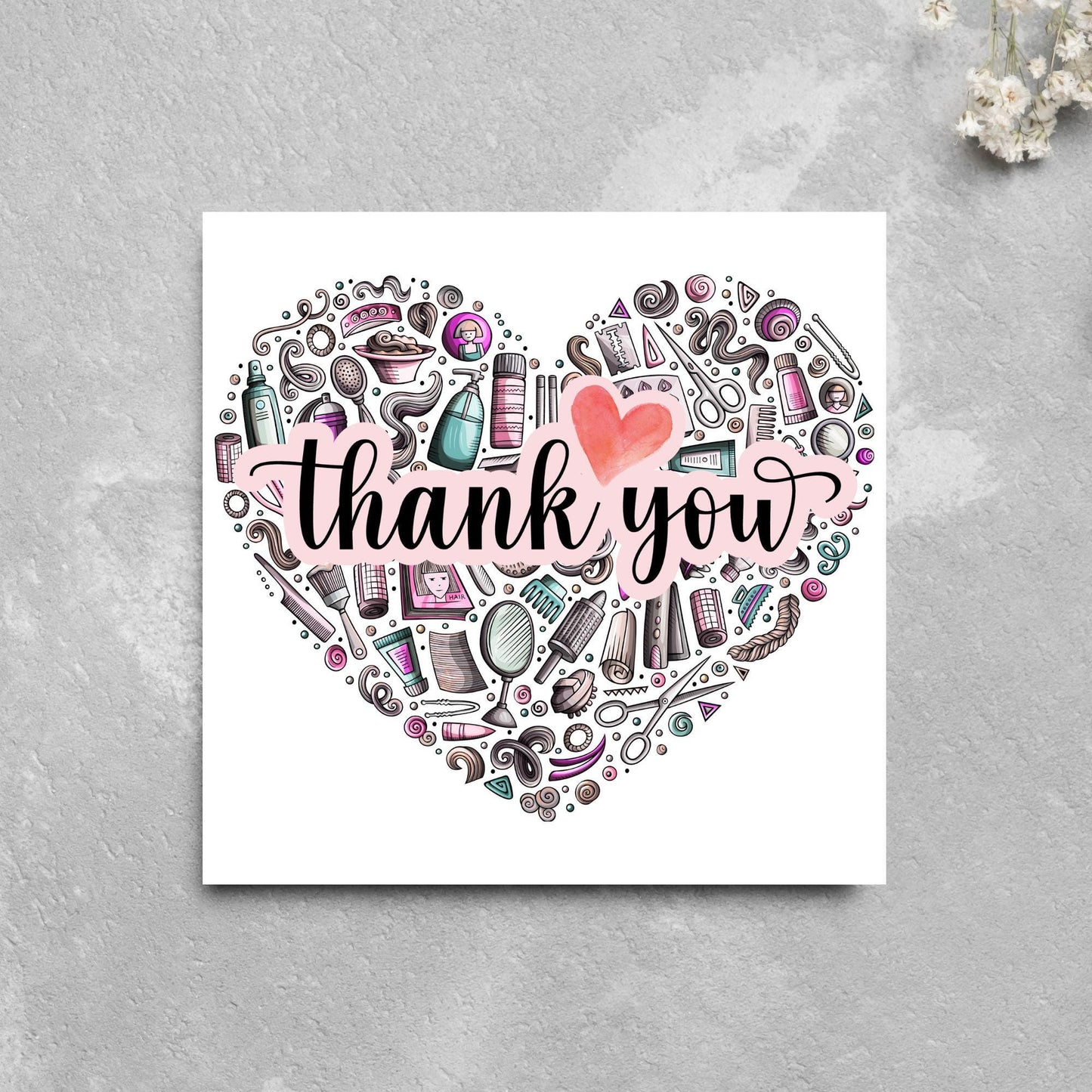 Thank You Hairdresser Card, Thankyou Hair Stylist, Appreciation Card