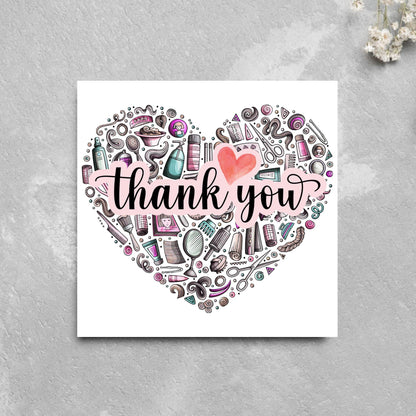 Thank You Hairdresser Card, Thankyou Hair Stylist, Appreciation Card