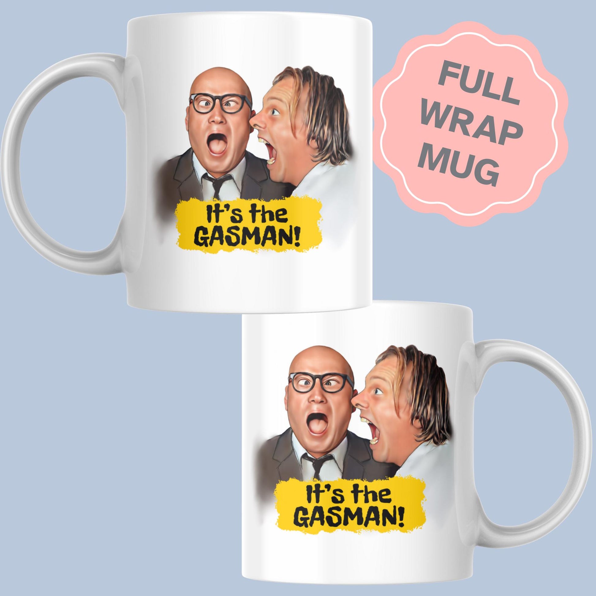 Bottom Gasman Mug, Eddie and Richie, UK Comedy, Gift For Friend, Rik Mayall Mug, Gift for Bottom Fan