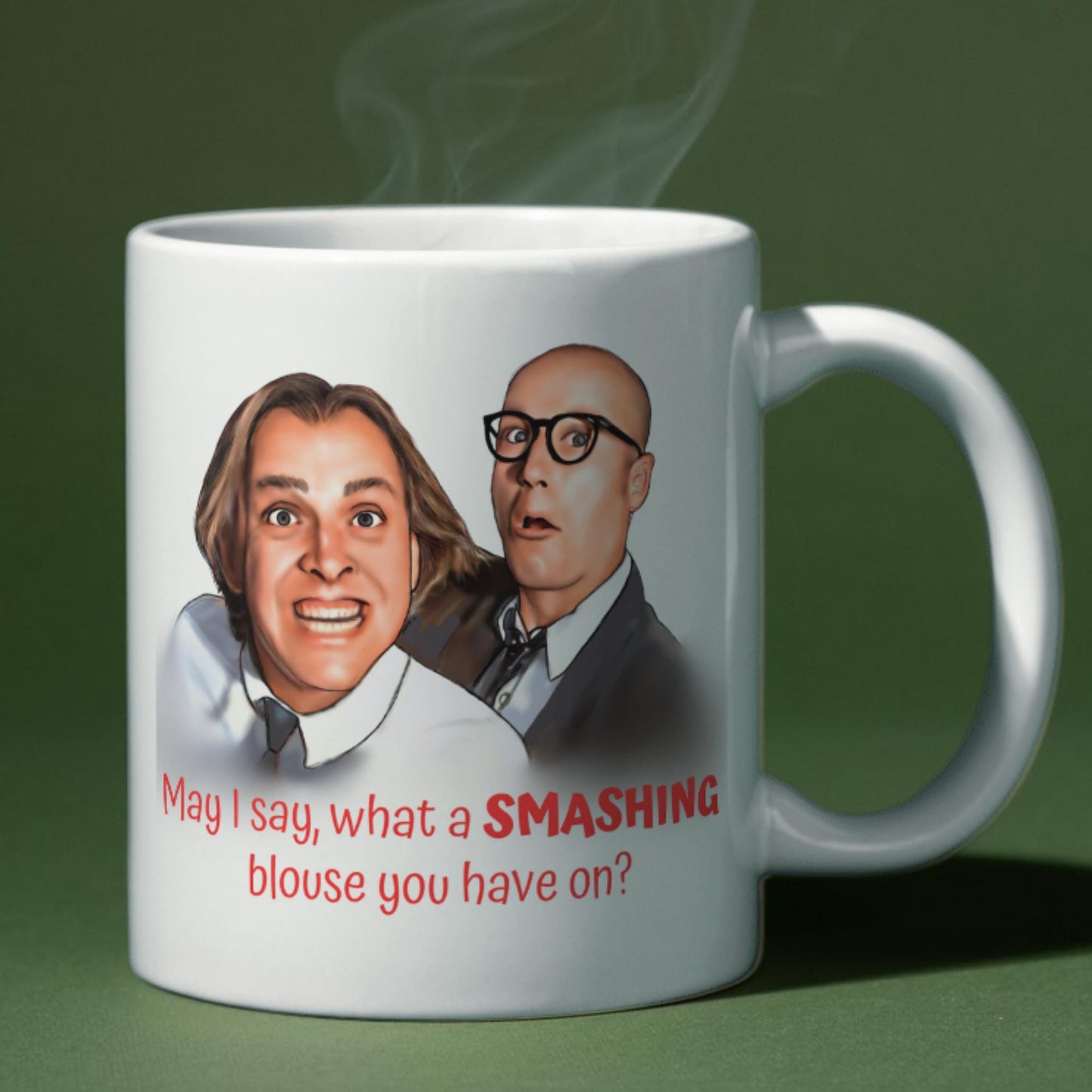Bottom Mug, Eddie and Richie, UK Comedy, Gift For Friend, Rik Mayall Mug, Gift for Bottom Fan