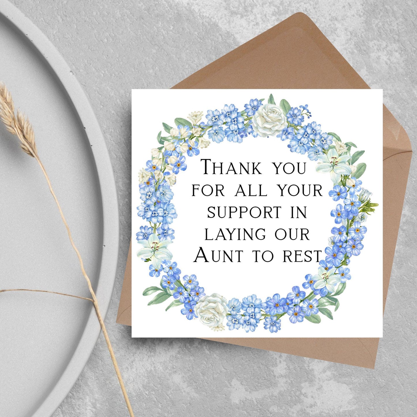 Personalised Thank You Card for Funeral Home, Undertakers card, Mortuary Card, Chapel of Rest Thank You Card, Funeral Director Thanks