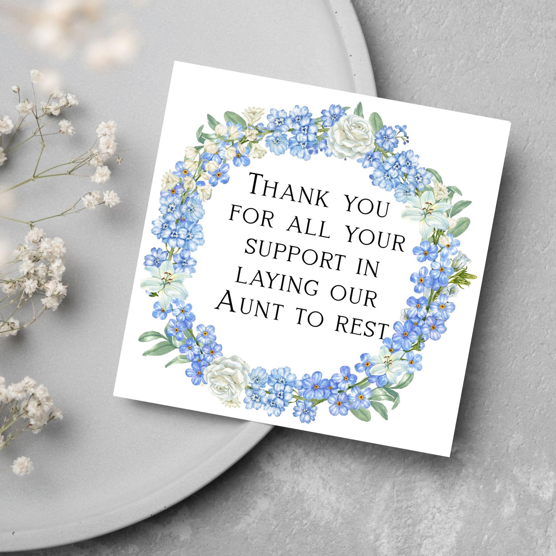 Personalised Thank You Card for Funeral Home, Undertakers card, Mortuary Card, Chapel of Rest Thank You Card, Funeral Director Thanks