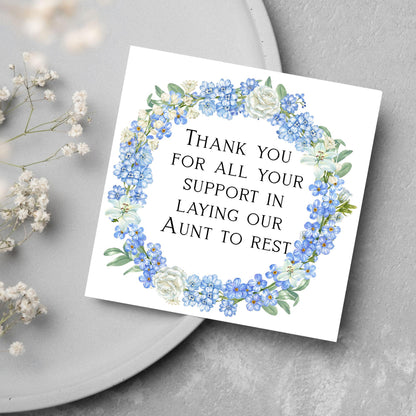 Personalised Thank You Card for Funeral Home, Undertakers card, Mortuary Card, Chapel of Rest Thank You Card, Funeral Director Thanks