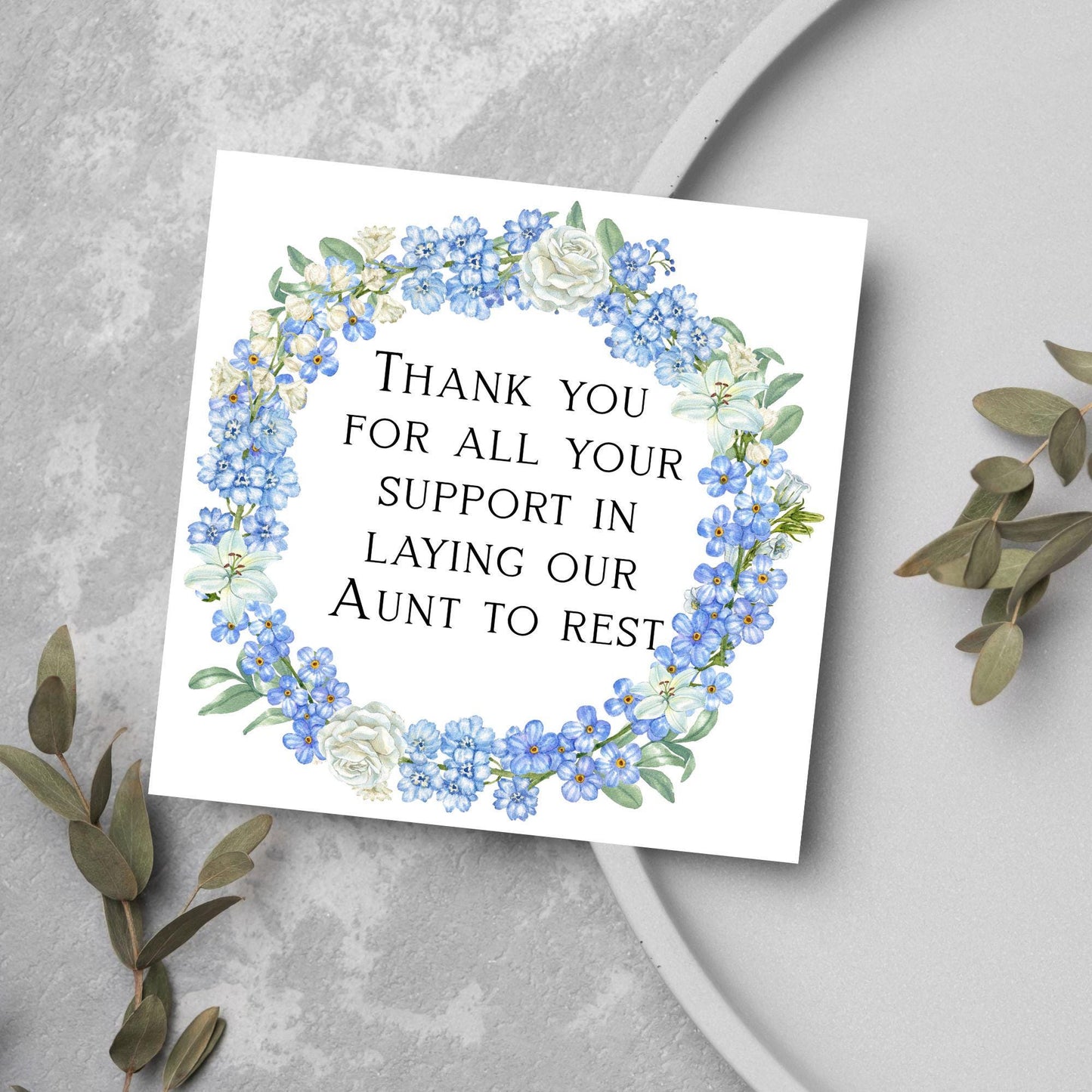 Personalised Thank You Card for Funeral Home, Undertakers card, Mortuary Card, Chapel of Rest Thank You Card, Funeral Director Thanks