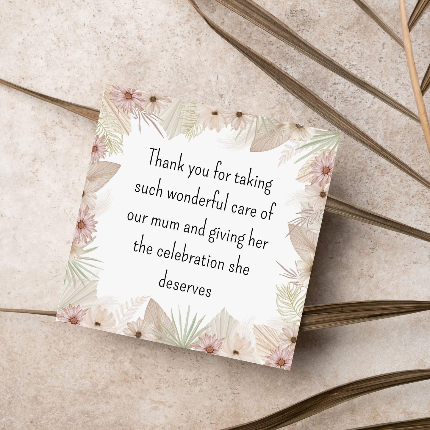 Personalised Thank You Card for Funeral Home, Undertakers card, Mortuary Card, Chapel of Rest Thank You Card, Funeral Director Thanks