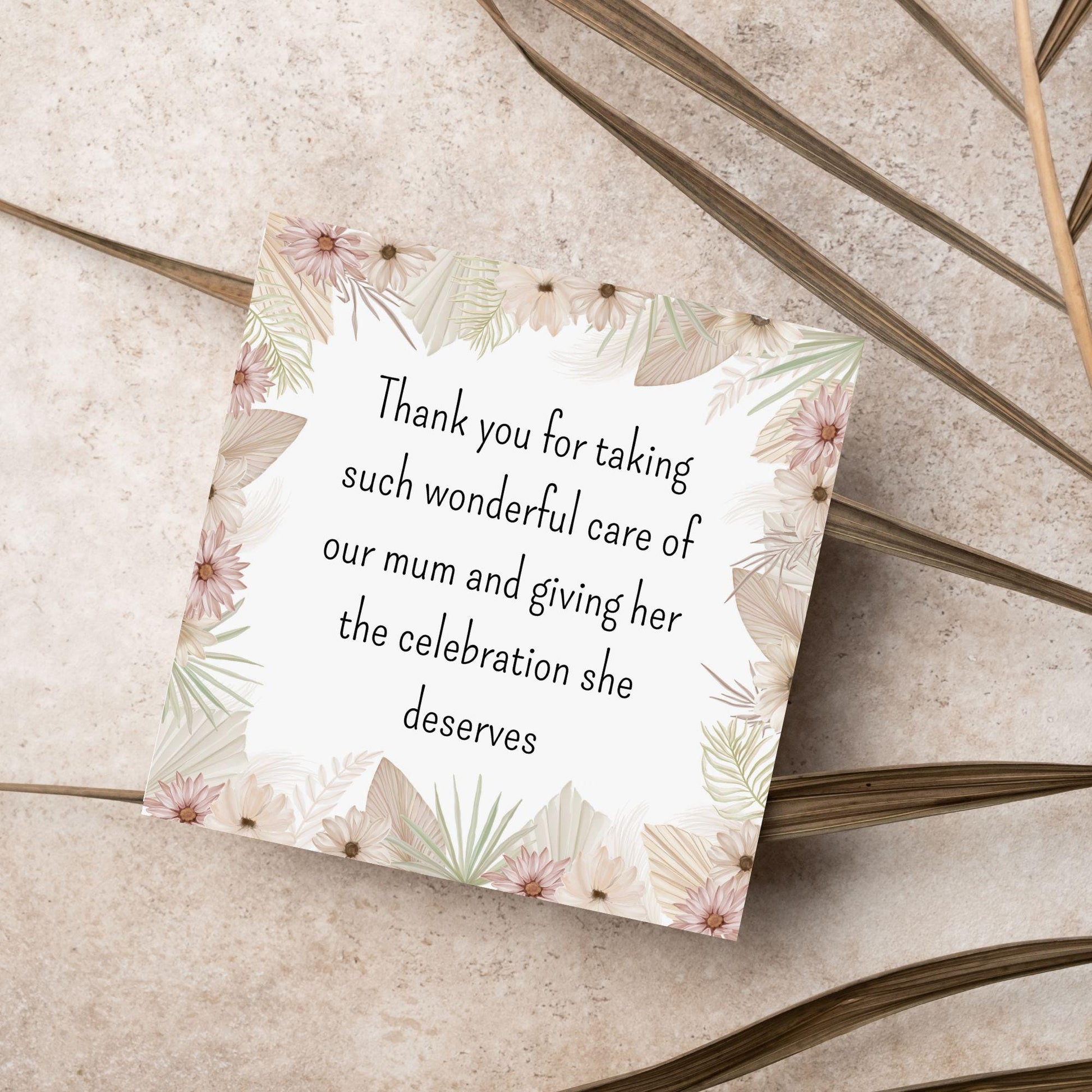 Personalised Thank You Card for Funeral Home, Undertakers card, Mortuary Card, Chapel of Rest Thank You Card, Funeral Director Thanks