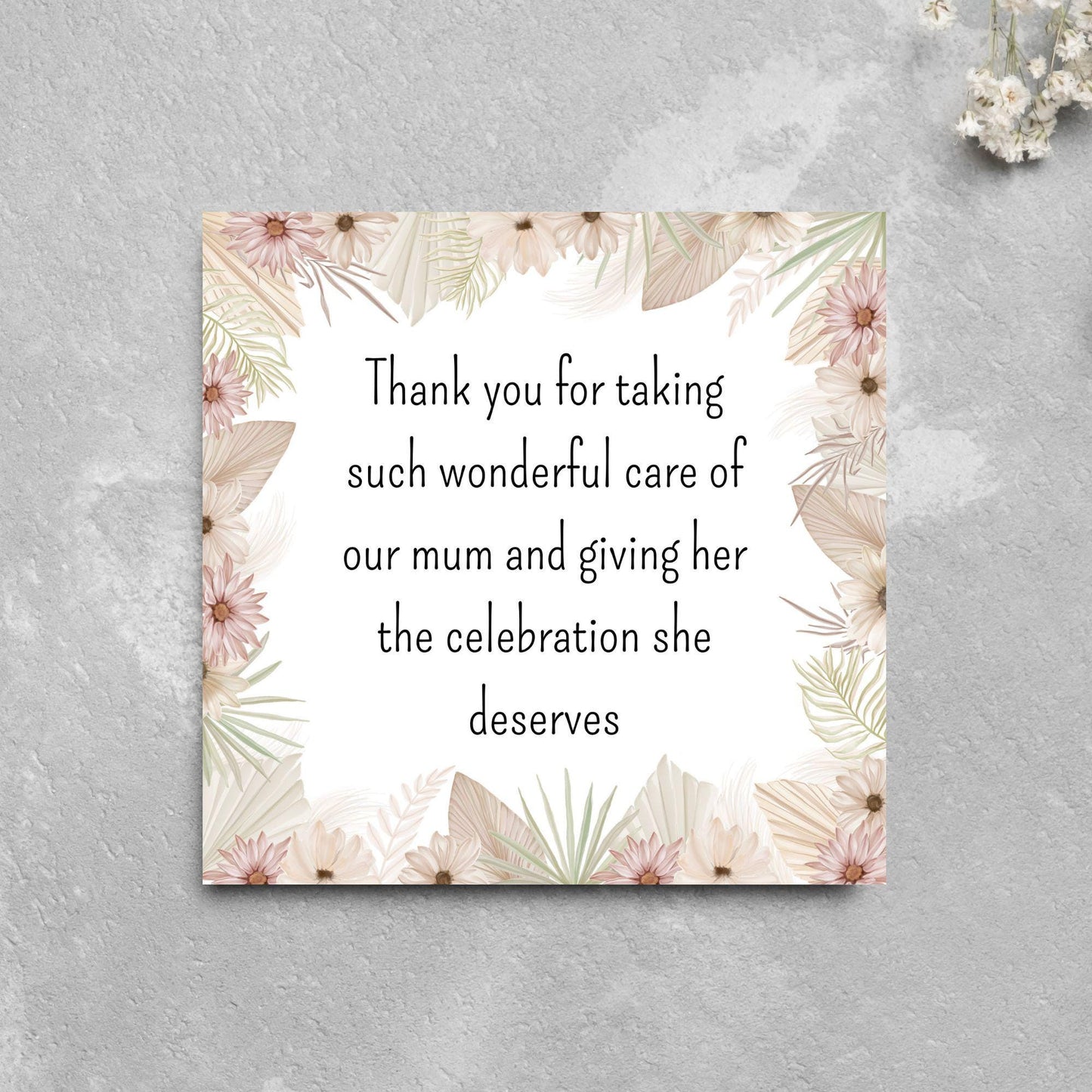 Personalised Thank You Card for Funeral Home, Undertakers card, Mortuary Card, Chapel of Rest Thank You Card, Funeral Director Thanks